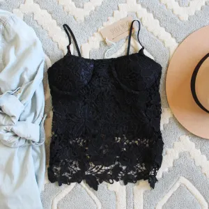 La Lune Lace Top in Black