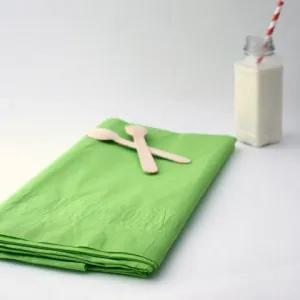 Large Lime Green Paper Tablecloth