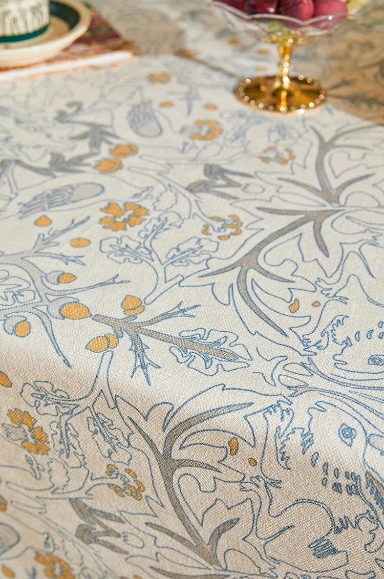 Large Modern Rectangle Tablecloth for Dining Table, Rabbit Pigeon Pattern Table Covers for Round Table, Farmhouse Table Cloth for Oval Table, Square Tablecloth for Kitchen
