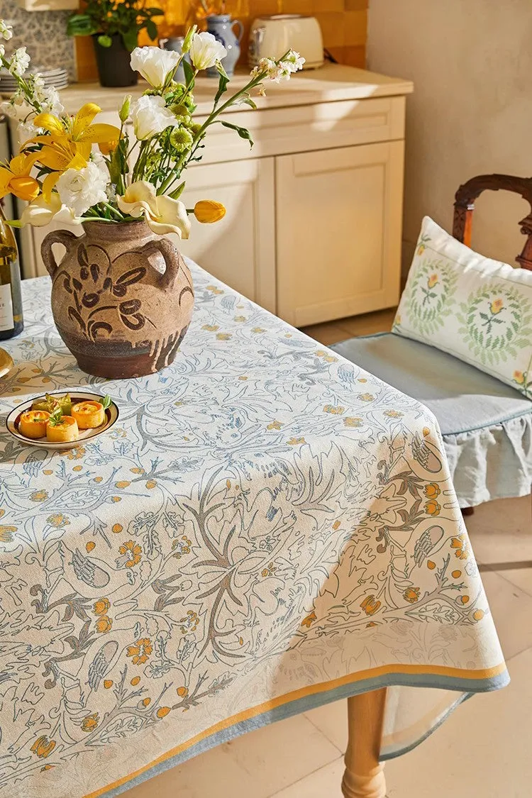Large Modern Rectangle Tablecloth for Dining Table, Rabbit Pigeon Pattern Table Covers for Round Table, Farmhouse Table Cloth for Oval Table, Square Tablecloth for Kitchen