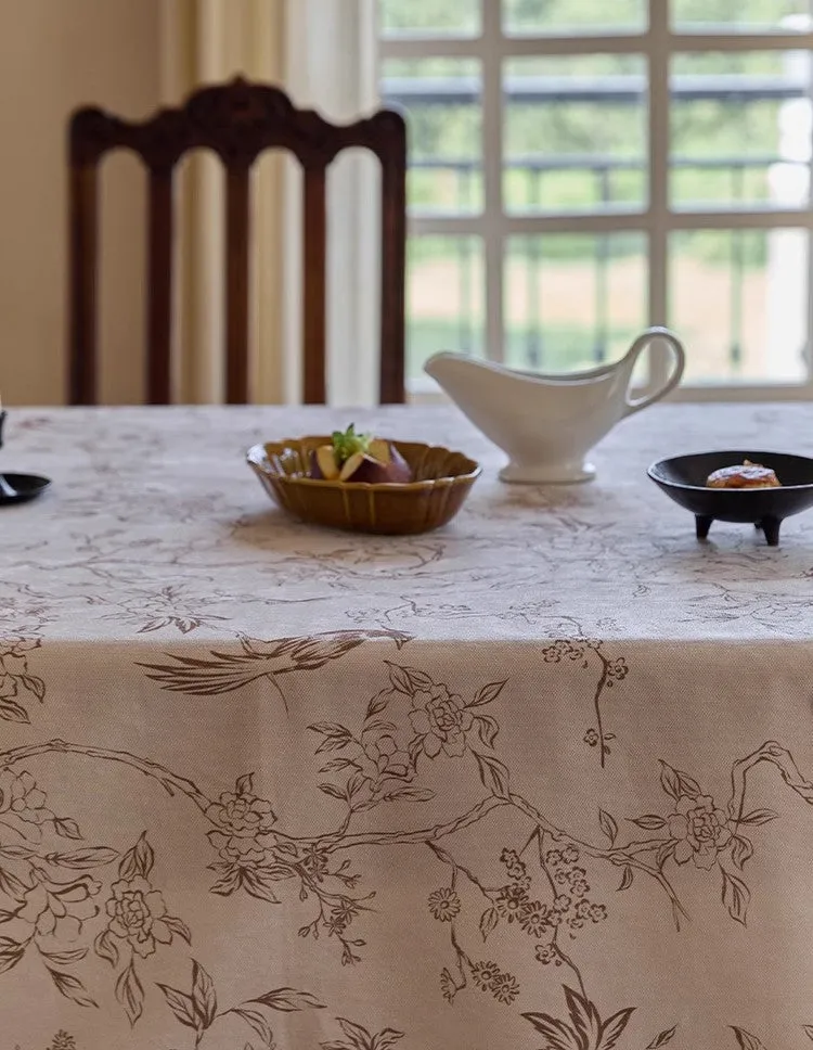 Large Rectangle Tablecloth for Dining Room Table, Country Farmhouse Tablecloth, Rustic Table Covers for Kitchen, Square Tablecloth for Round Table