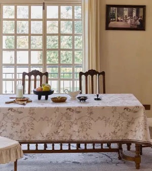 Large Rectangle Tablecloth for Dining Room Table, Country Farmhouse Tablecloth, Rustic Table Covers for Kitchen, Square Tablecloth for Round Table