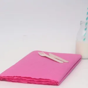 Large Rose Pink Paper Tablecloth