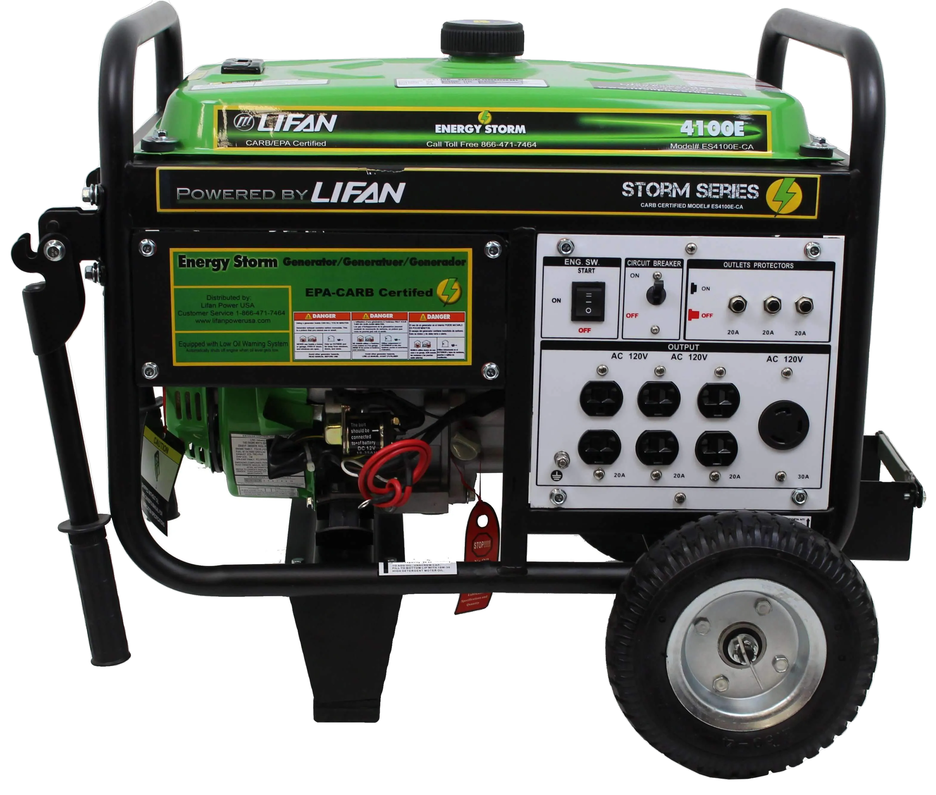 Lifan ES4100E Energy Storm 3500W/4100W Generator Electric Start Open Box (Unused)