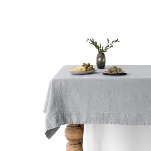 Light Grey Linen Tablecloth