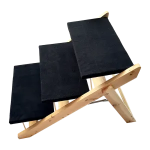Lightweight 3-Step Plush Pet Stairs, Max 50kg Capacity
