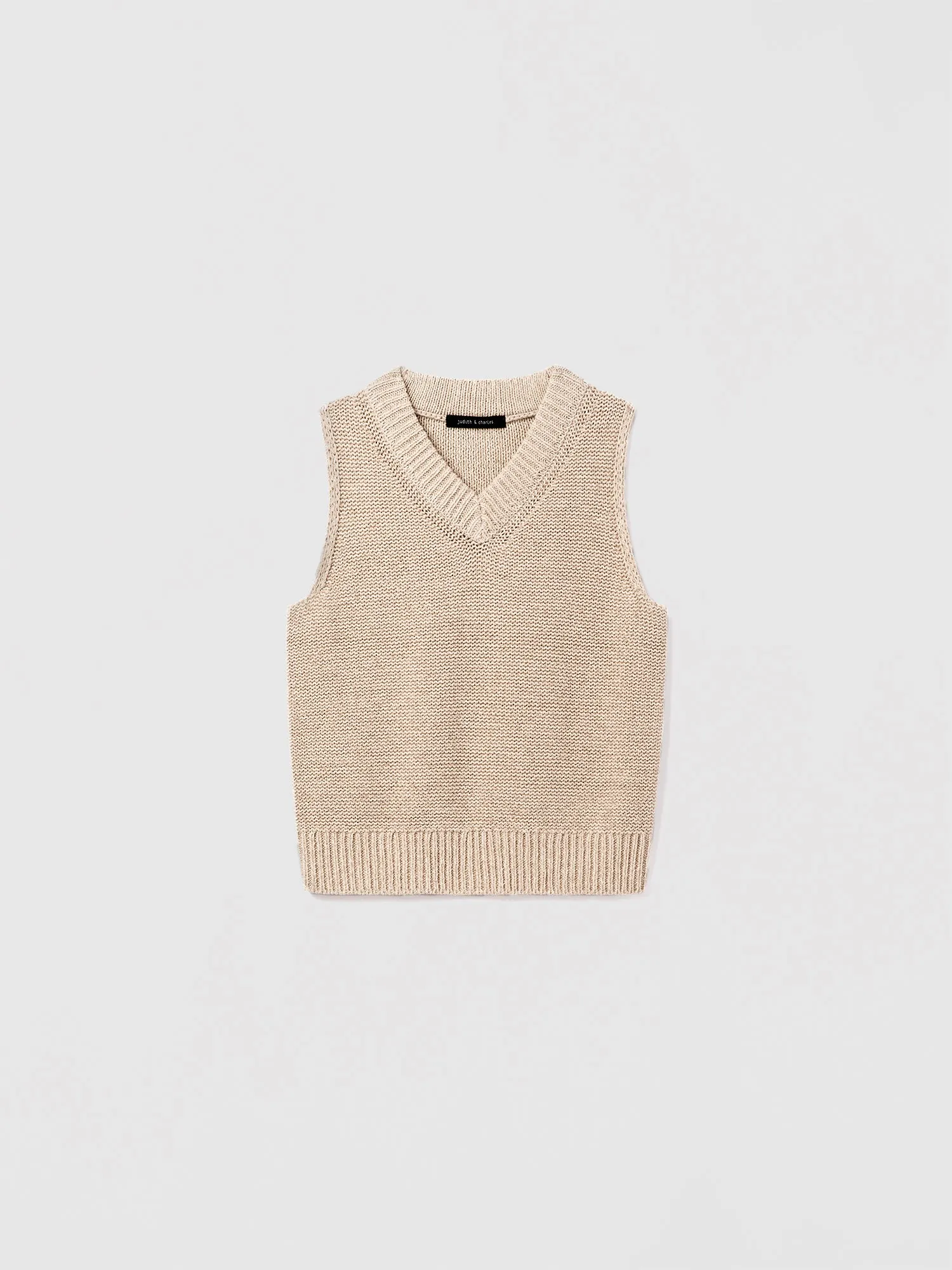Linen cotton vest