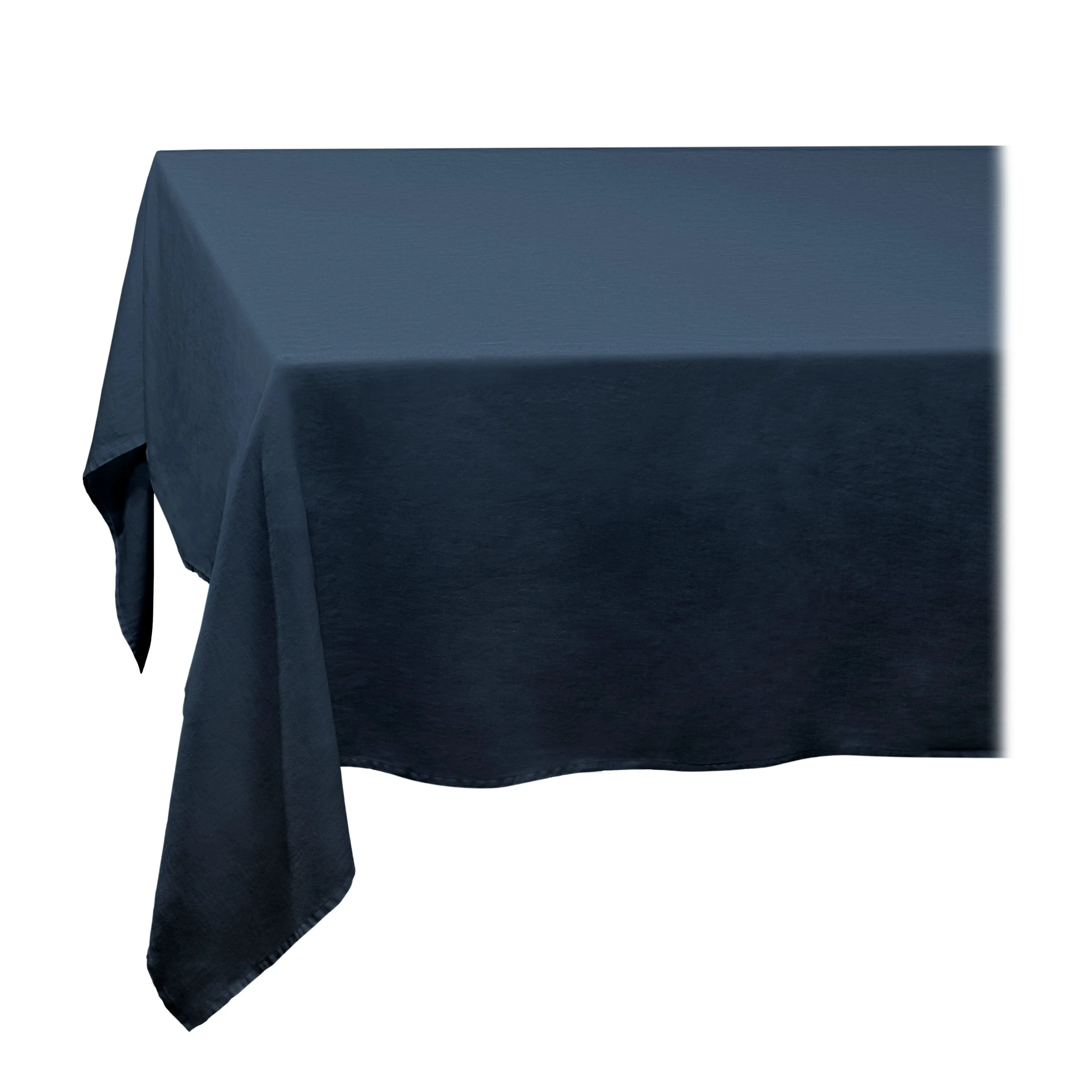 Linen Sateen Tablecloth - Blue