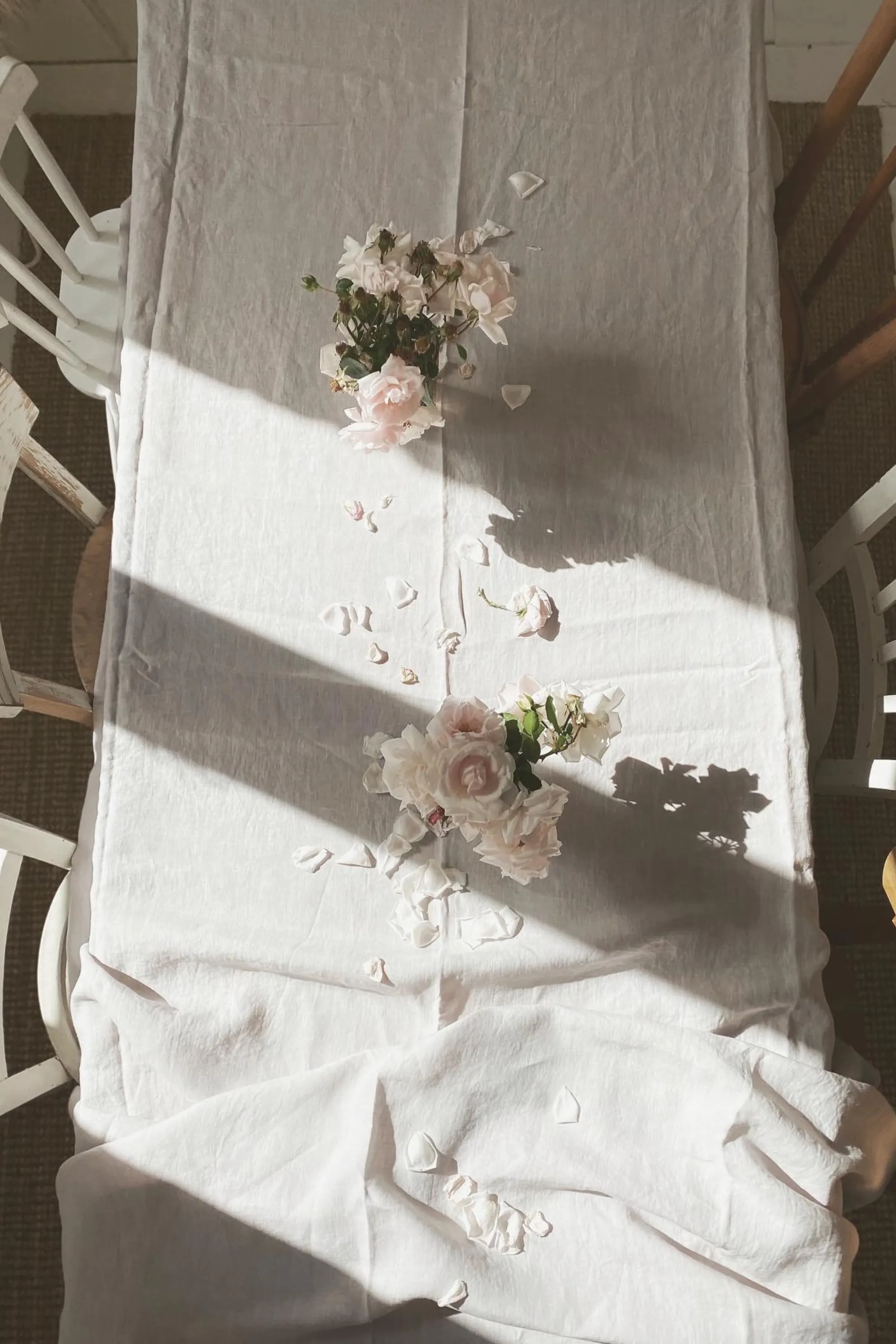 Linen tablecloth in Cream by AmourLinen