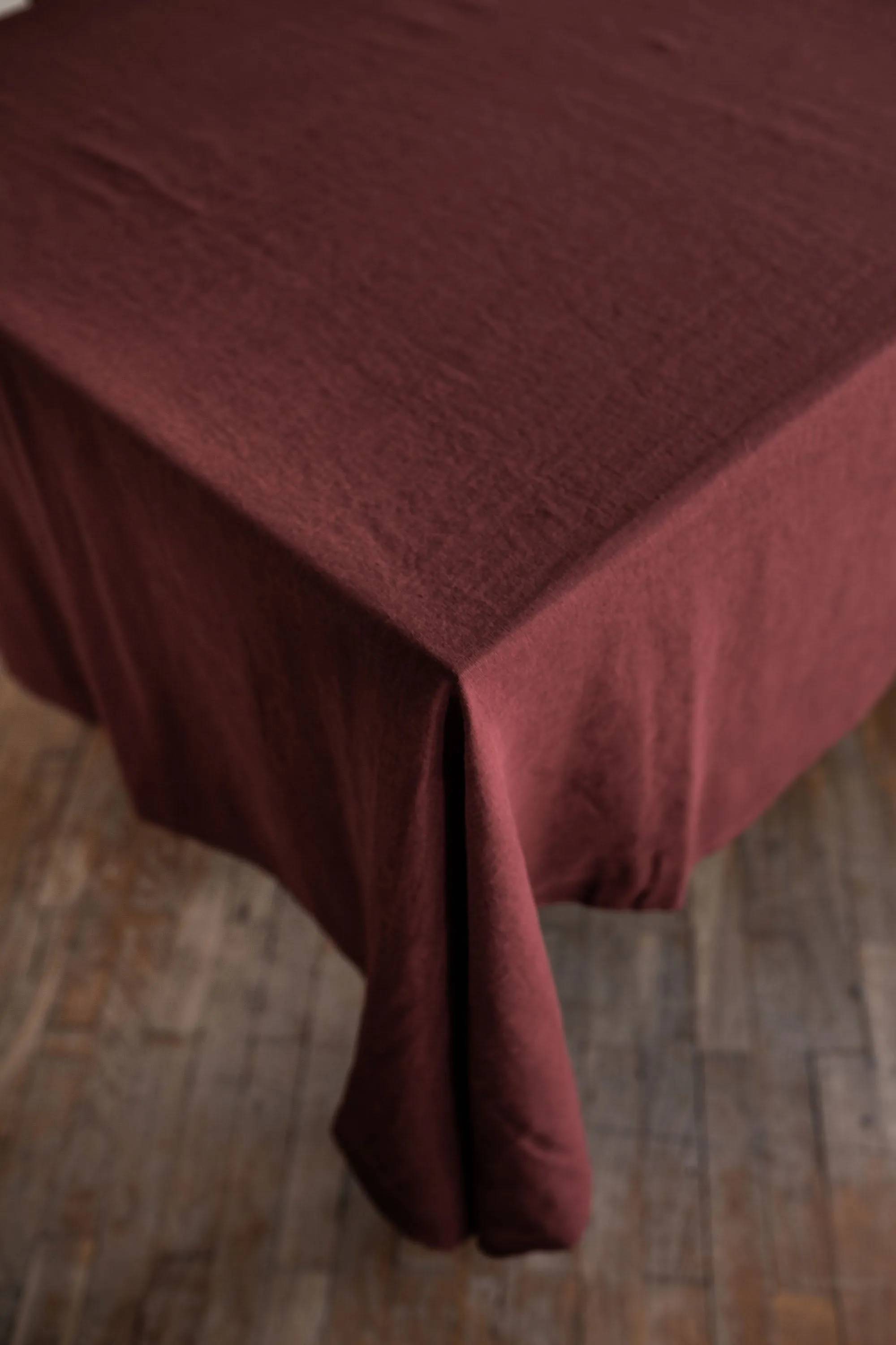 Linen tablecloth in Terracotta by AmourLinen
