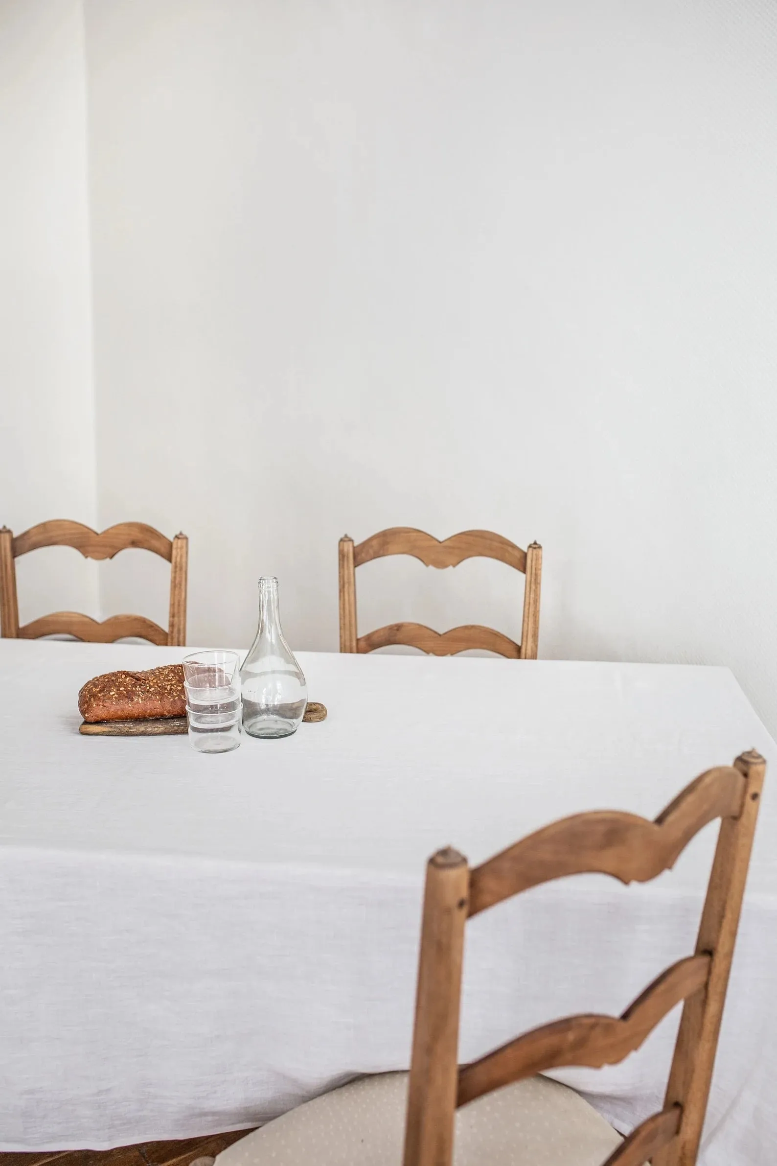 Linen tablecloth in White by AmourLinen