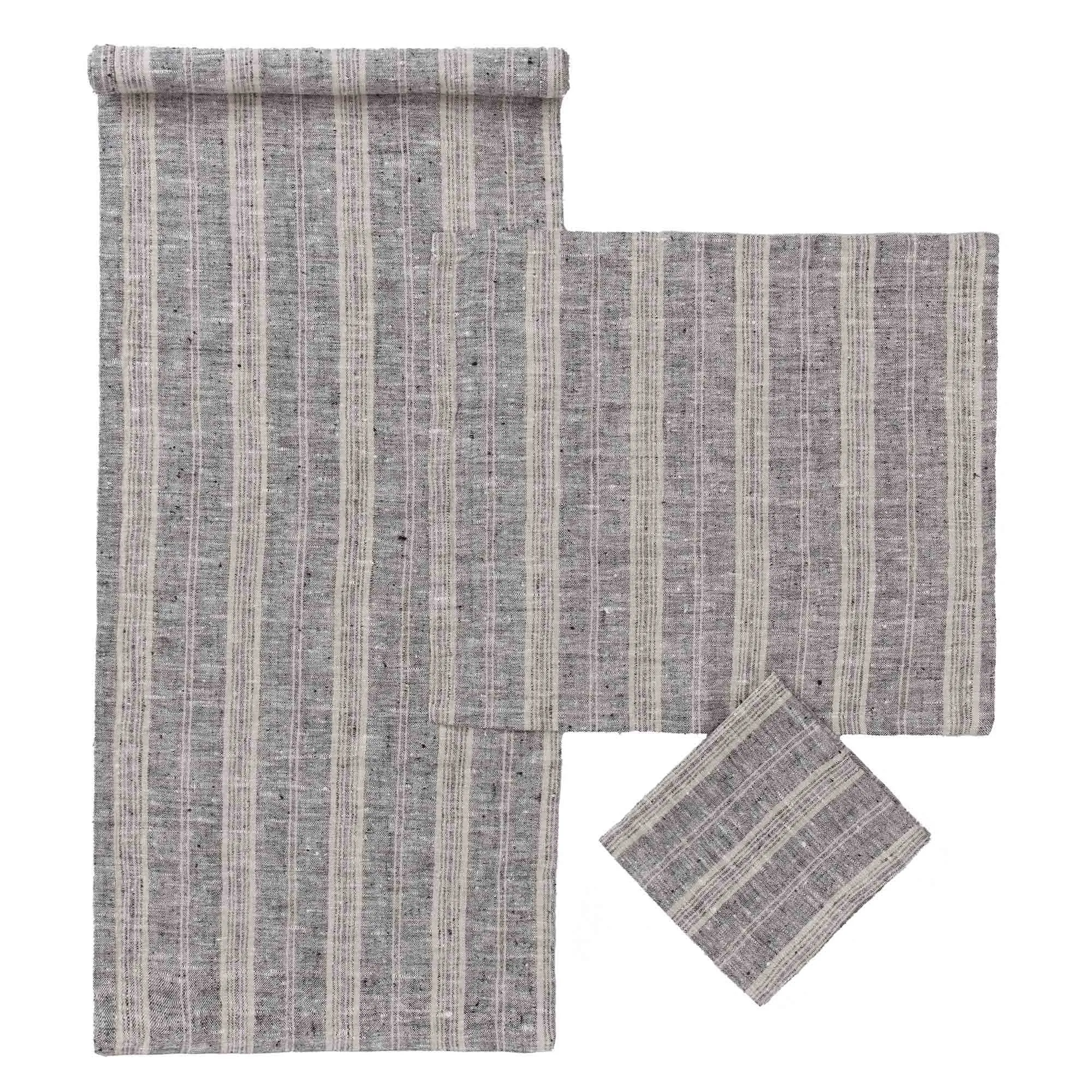 Lusis Tablecloth [Black/Natural]