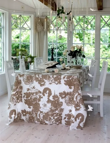 Mademoiselle Natural Oilcloth