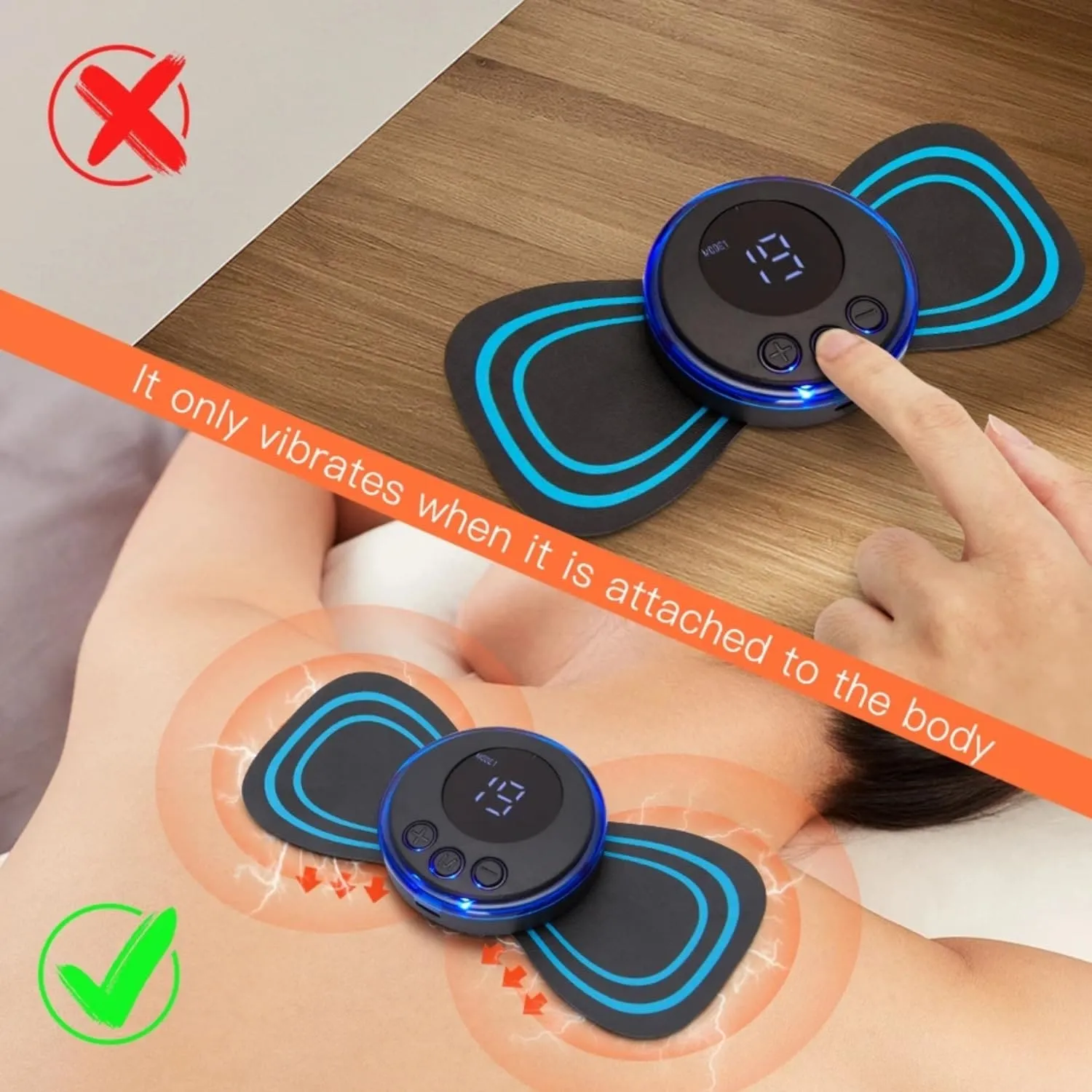 Mini Butterfly Massager portable rechargeable full body