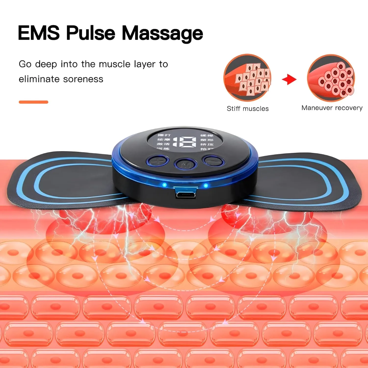 Mini Butterfly Massager portable rechargeable full body