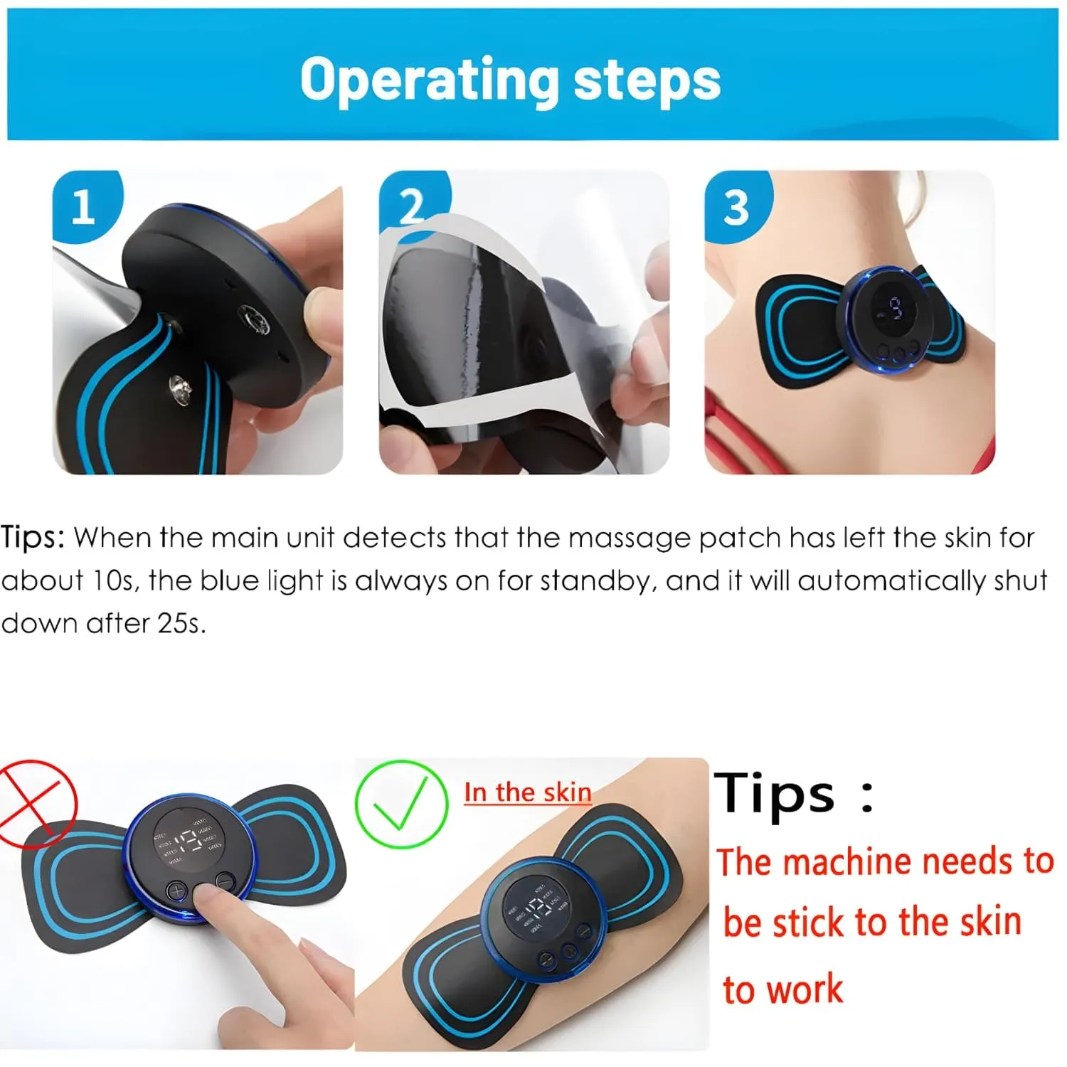 Mini Butterfly Massager portable rechargeable full body
