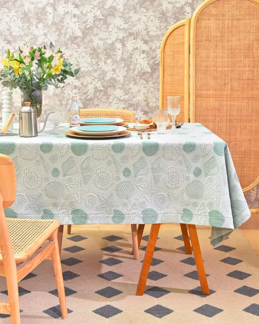 Modern Dining Room Table Cloths, Farmhouse Table Cloth, Wedding Tablecloth, Square Tablecloth for Round Table, Cotton Rectangular Table Covers for Kitchen
