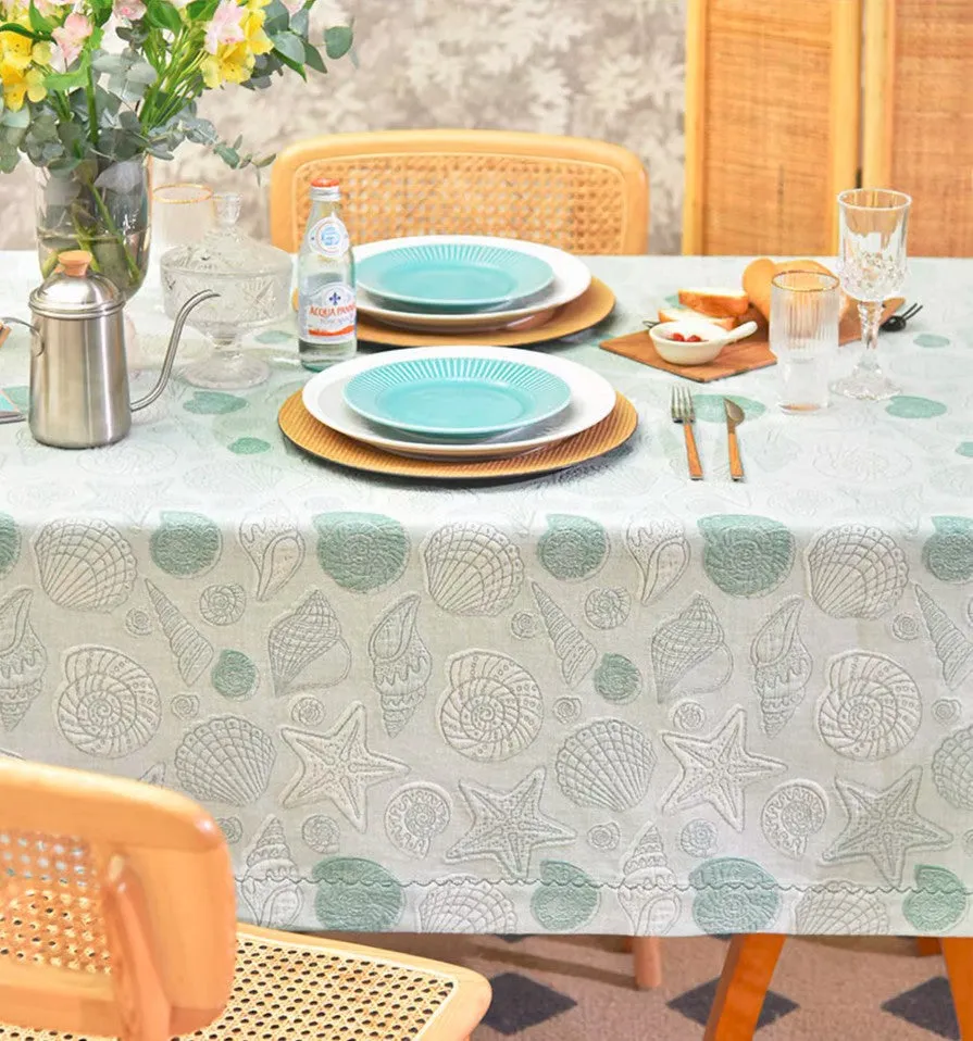 Modern Dining Room Table Cloths, Farmhouse Table Cloth, Wedding Tablecloth, Square Tablecloth for Round Table, Cotton Rectangular Table Covers for Kitchen