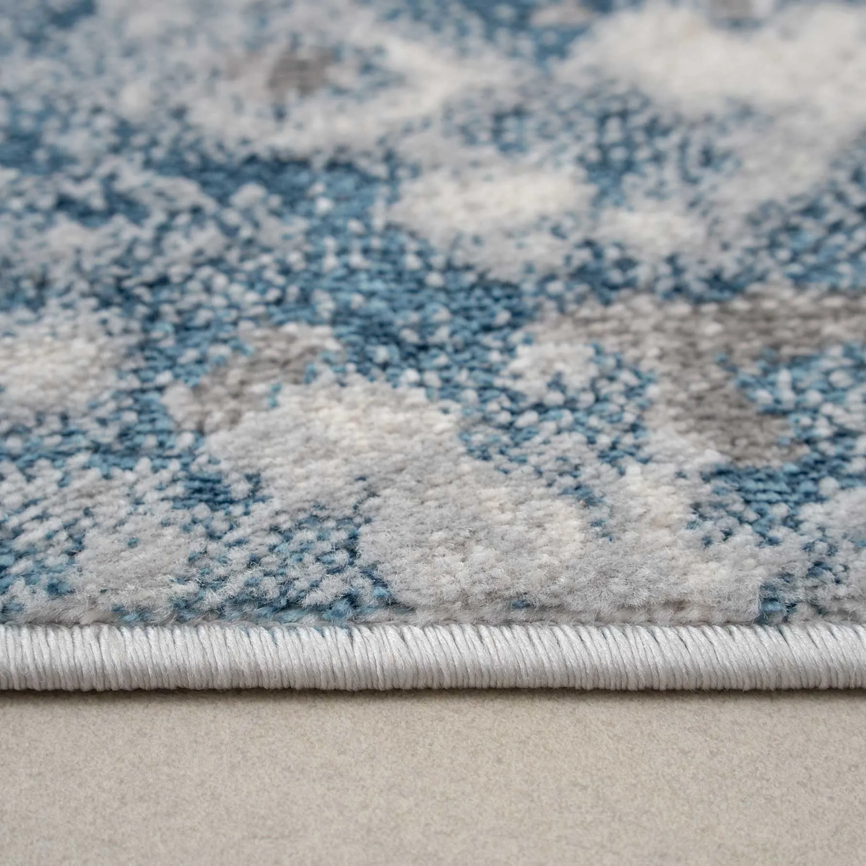 Modern Marble Light Blue Rug
