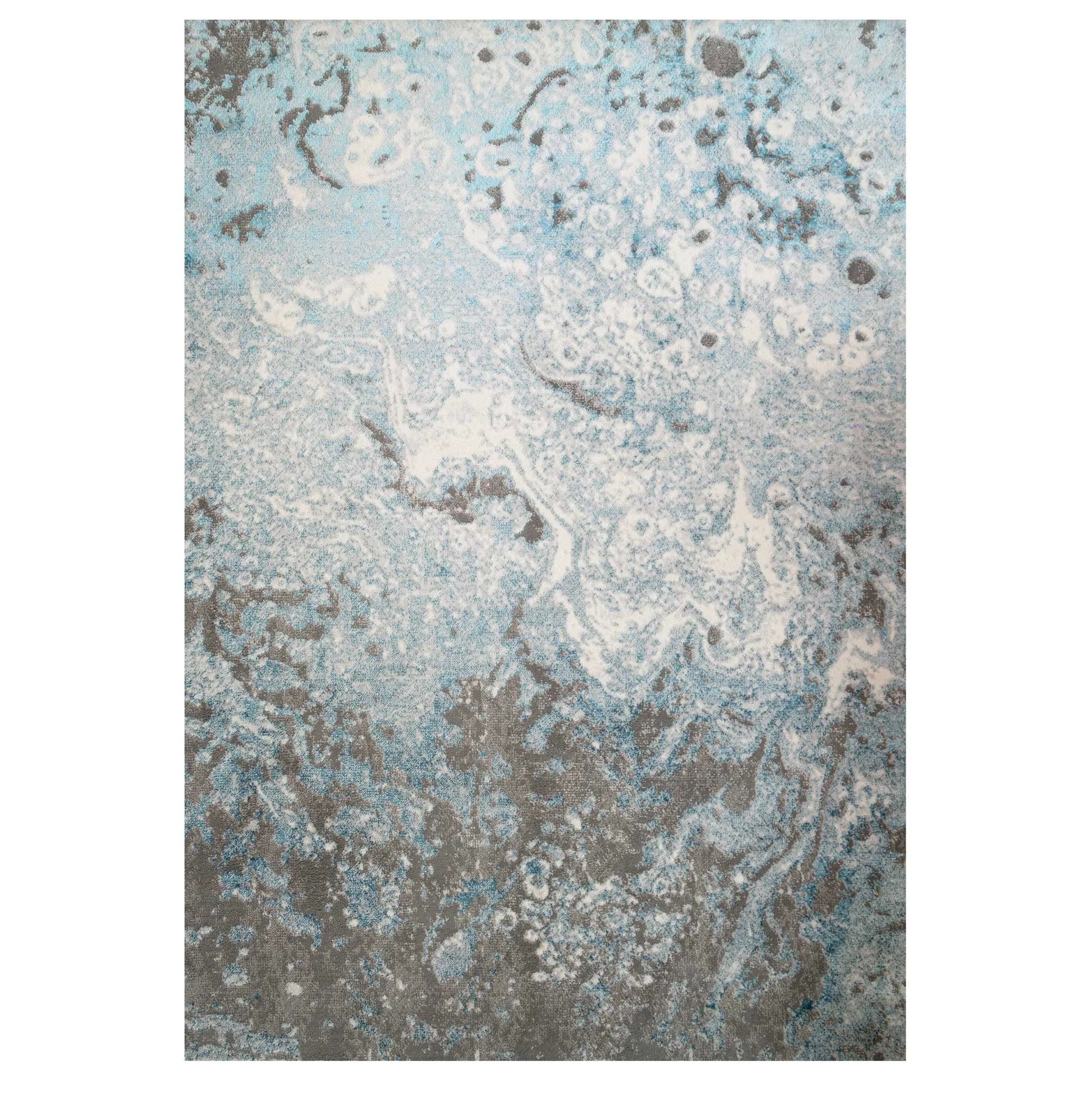 Modern Marble Light Blue Rug