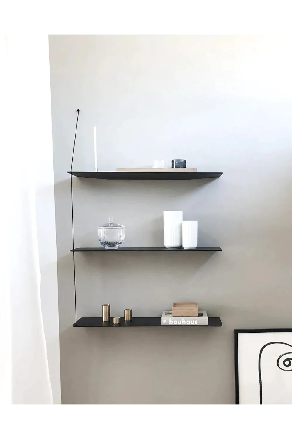 Modern Minimalist Wall Shelf M | WOUD Stedge