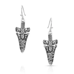 Montana Silversmith Timber Ridge Arrowhead Earrings