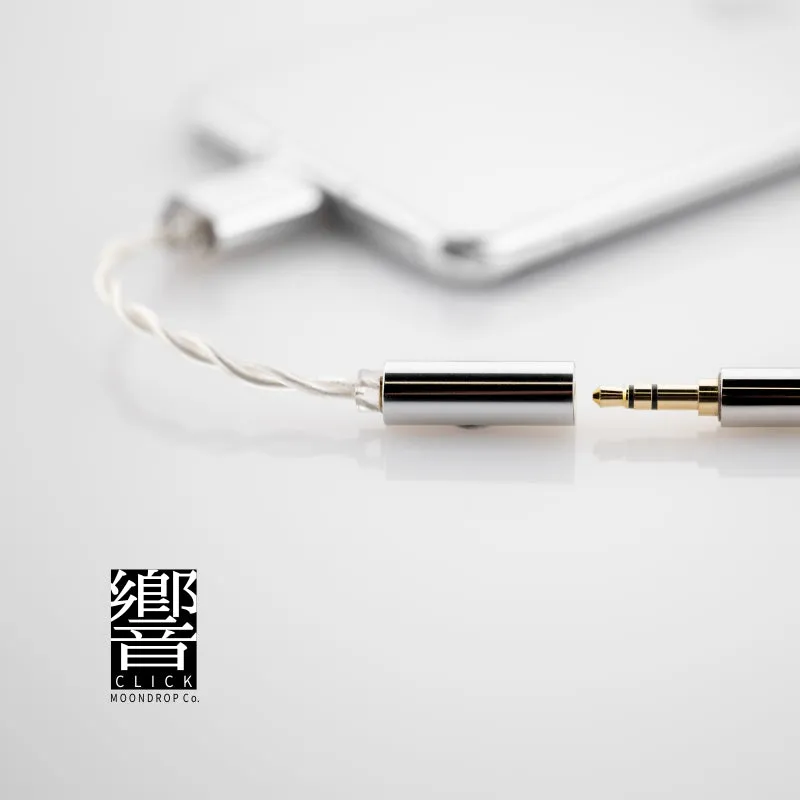 Moondrop Click Compact Type-C to 3.5mm Mini USB DAC/AMP – Lightweight Entry-Level Audio Adapter