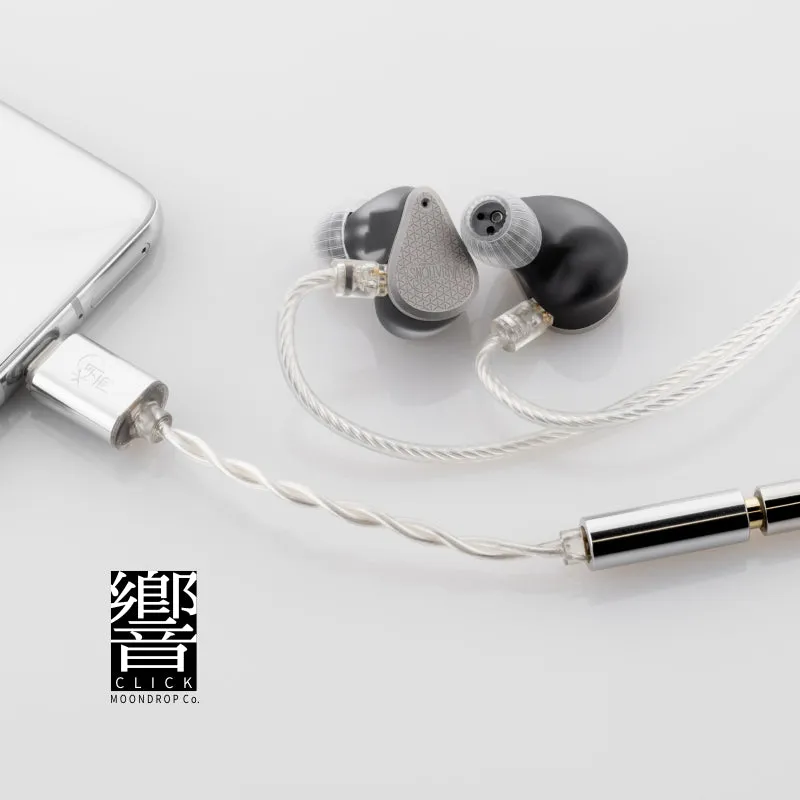 Moondrop Click Compact Type-C to 3.5mm Mini USB DAC/AMP – Lightweight Entry-Level Audio Adapter