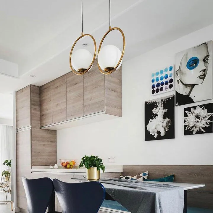Nordic LED Chandelier Minimalist Artful Hanging Light