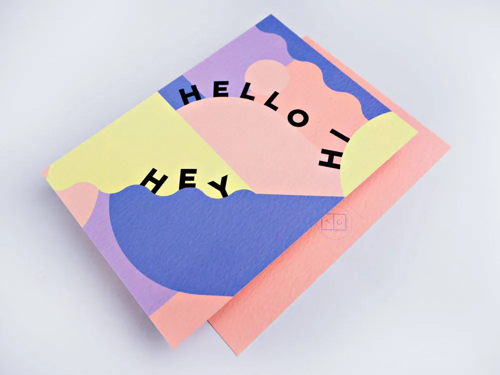 Pastel Miami Postcard by The Completist