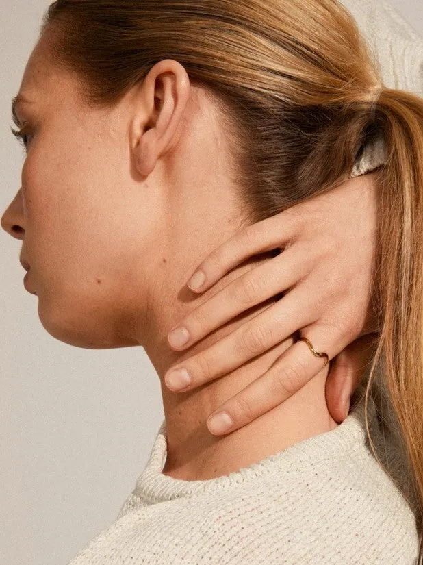 PILGRIM Alberte Wave Ring