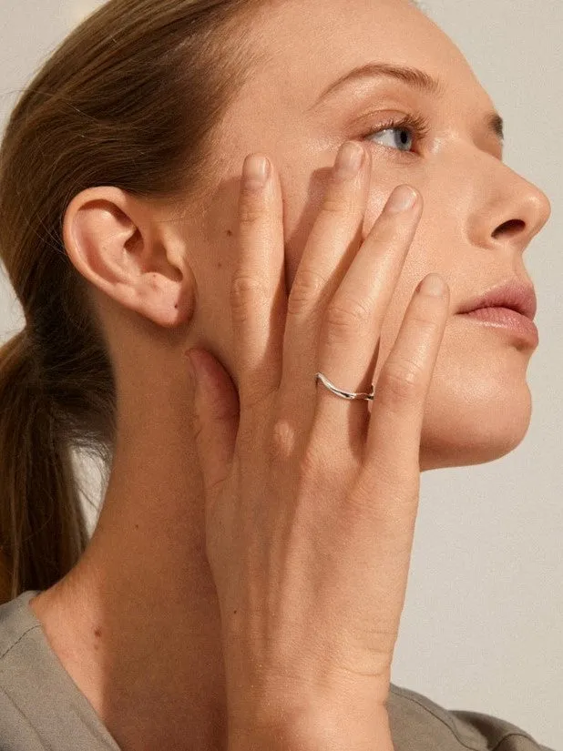 PILGRIM Alberte Wave Ring