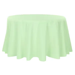 Polyester 108" Round Tablecloth - Mint Green