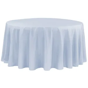 Polyester 120" Round Tablecloth - Dusty Blue