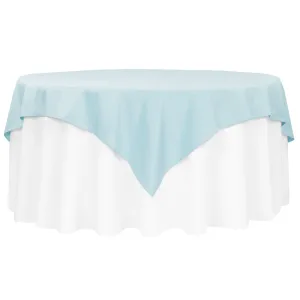 Polyester Square 72" Overlay/Tablecloth - Baby Blue