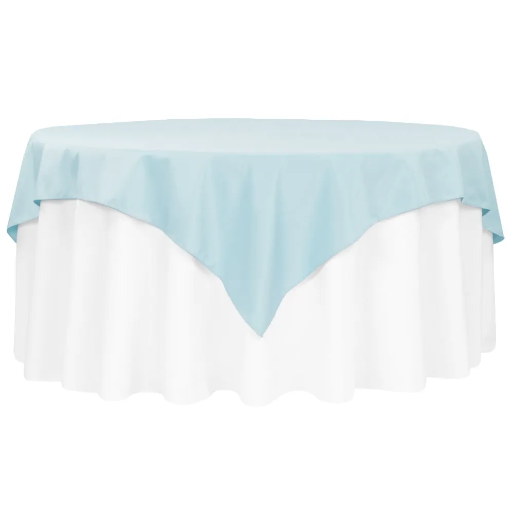 Polyester Square 72" Overlay/Tablecloth - Baby Blue