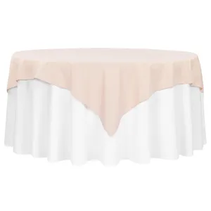 Polyester Square 72" Overlay/Tablecloth - Blush/Rose Gold