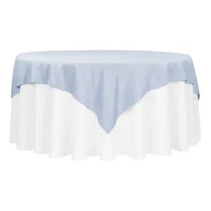 Polyester Square 72" Overlay/Tablecloth - Dusty Blue