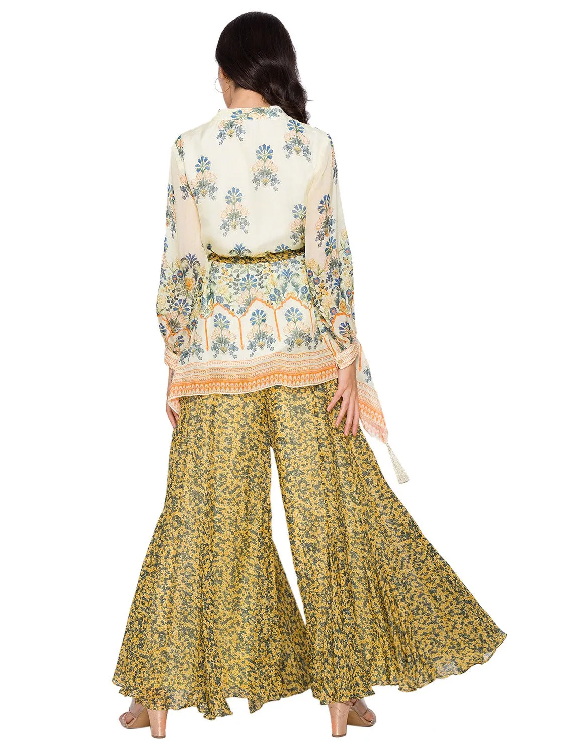 Printed asymetrical top printed asymetrical top
