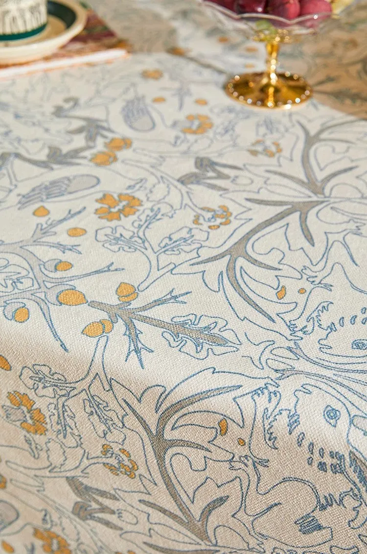 Rabbit Pigeon Pattern Table Covers for Round Table, Large Modern Rectangle Tablecloth for Dining Table, Farmhouse Table Cloth for Oval Table, Square Tablecloth for Kitchen