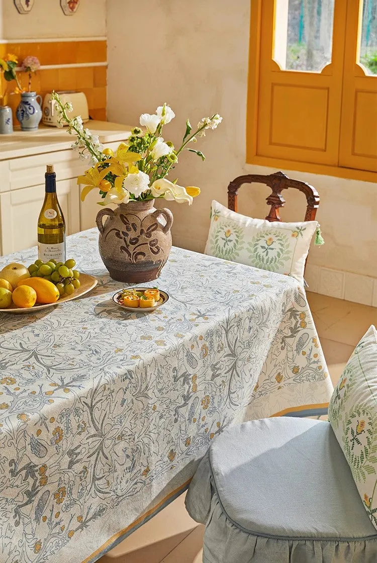 Rabbit Pigeon Pattern Table Covers for Round Table, Large Modern Rectangle Tablecloth for Dining Table, Farmhouse Table Cloth for Oval Table, Square Tablecloth for Kitchen