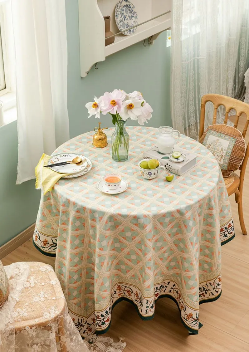 Rectangle Tablecloth for Dining Room Table, British Mid Century Fiberflax Tablecloth, Square Tablecloth for Coffee Table, Farmhouse Table Cloth, Wedding Tablecloth, Waterproof Tablecloth