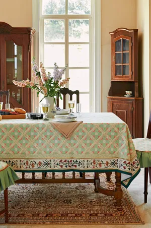 Rectangle Tablecloth for Dining Room Table, British Mid Century Fiberflax Tablecloth, Square Tablecloth for Coffee Table, Farmhouse Table Cloth, Wedding Tablecloth, Waterproof Tablecloth