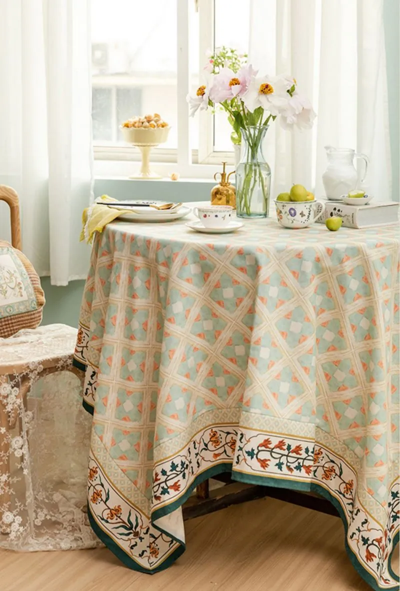 Rectangle Tablecloth for Dining Room Table, British Mid Century Fiberflax Tablecloth, Square Tablecloth for Coffee Table, Farmhouse Table Cloth, Wedding Tablecloth, Waterproof Tablecloth