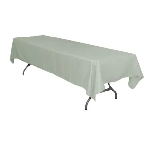 Rectangular Polyester Tablecloth 60"x126" - Gray/Silver