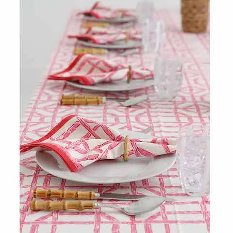 Rose Bamboo Tablecloth 60"x120"
