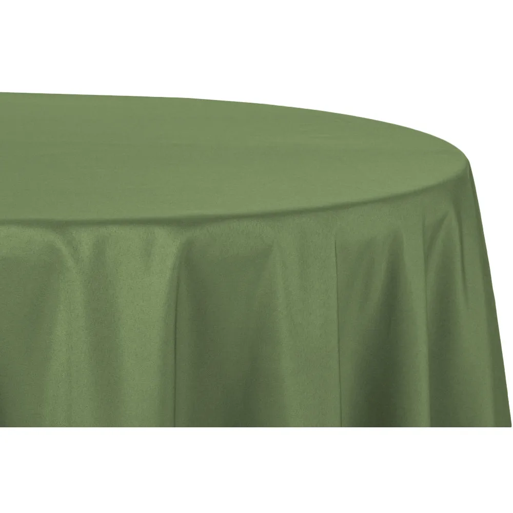 Round Polyester 132" Tablecloth - Willow Green
