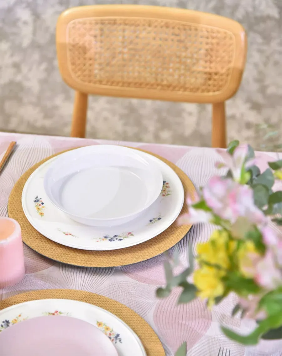 Simple Contemporary Pink Cotton Tablecloth, Square Tablecloth for Round Table,Large Rectangle Table Covers for Dining Room Table, Modern Table Cloths for Kitchen