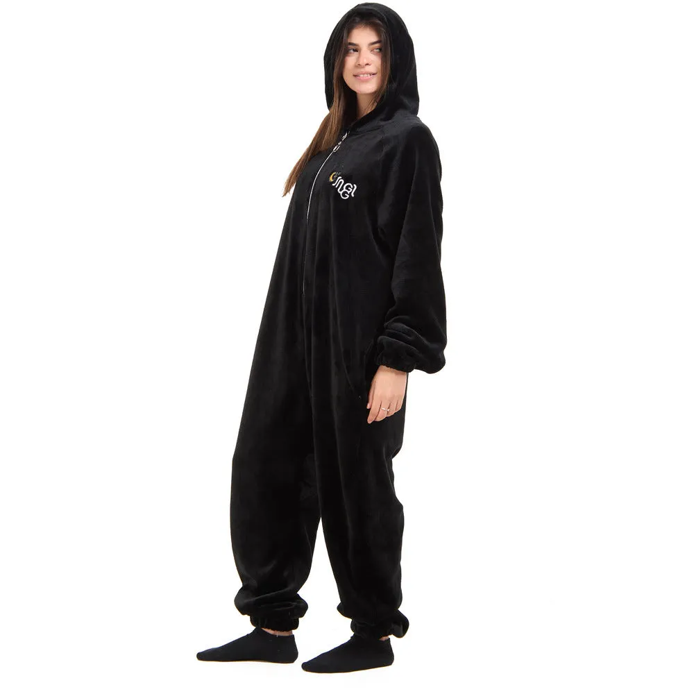 Snuggs Blanket Onesie Black  