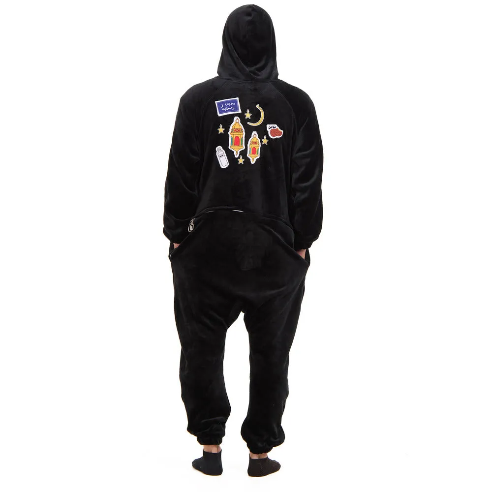 Snuggs Blanket Onesie Black  